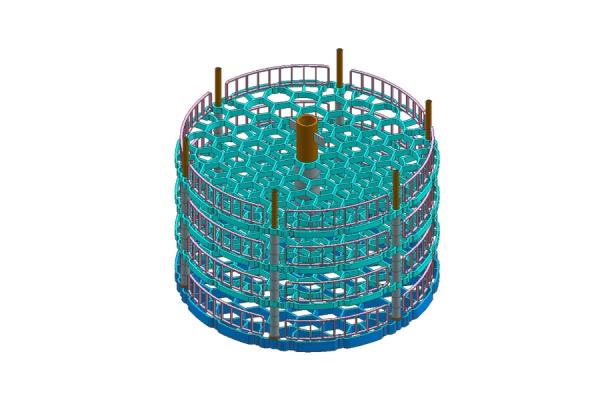 Customized pit furnace fixture